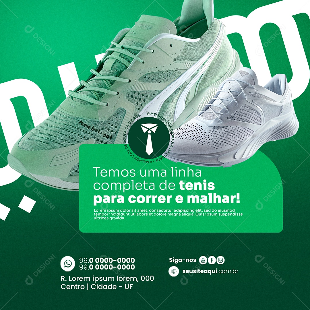 Loja de Roupas Tenis Social Media PSD Editável