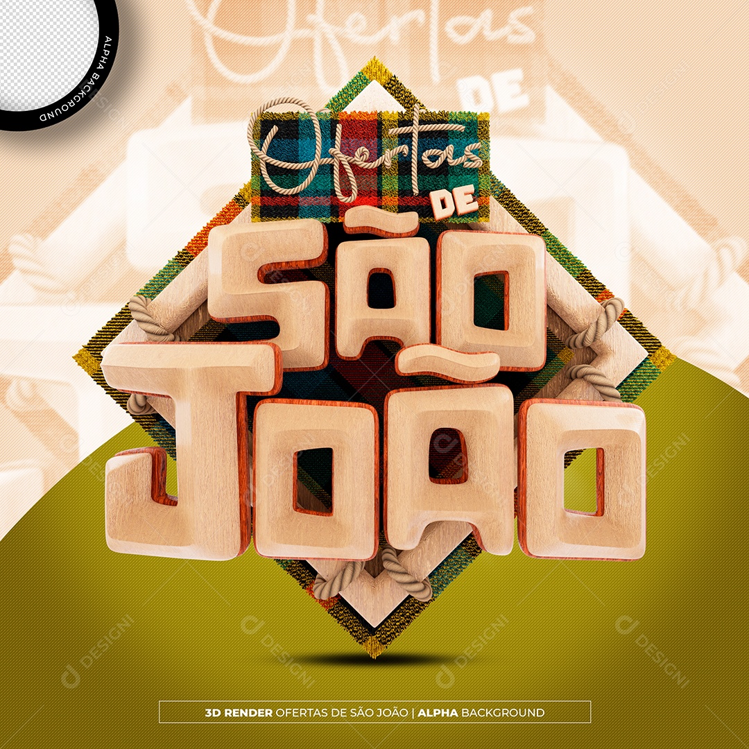 Selo 3D Ofertas dos Pais para Composição PSD Editável