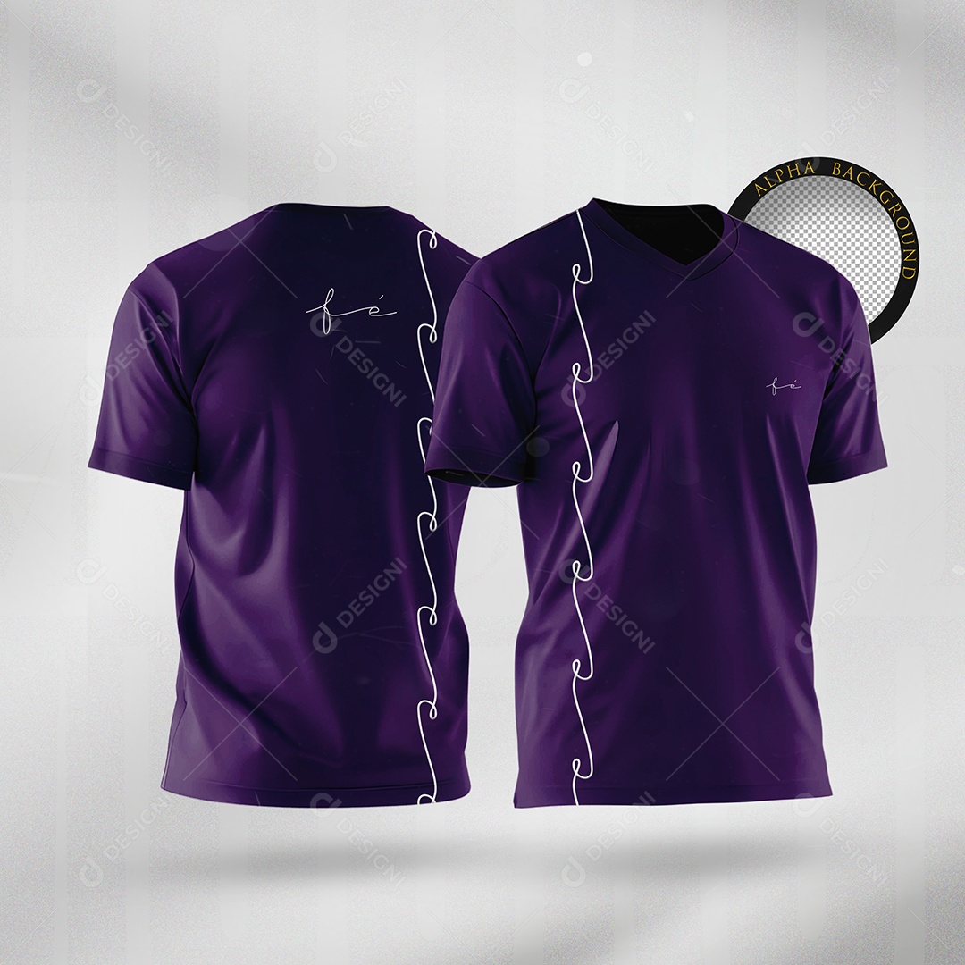 Mockup de Camiseta Gospel PSD Editável