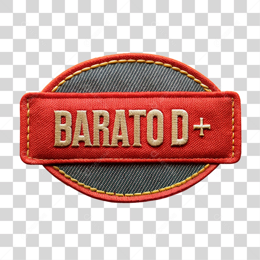 Selo 3D Barato D+ PNG Transparente