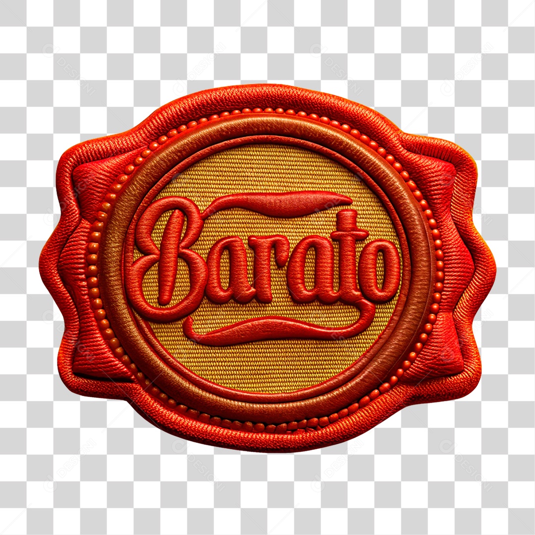 Selo 3D Barato PNG Transparente