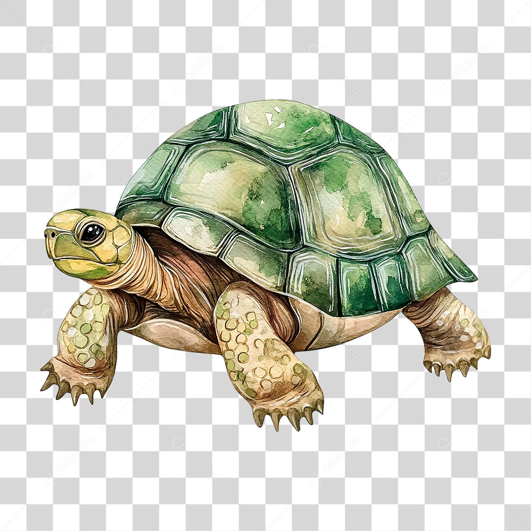 Elemento 3D Tartaruga PNG Transparente