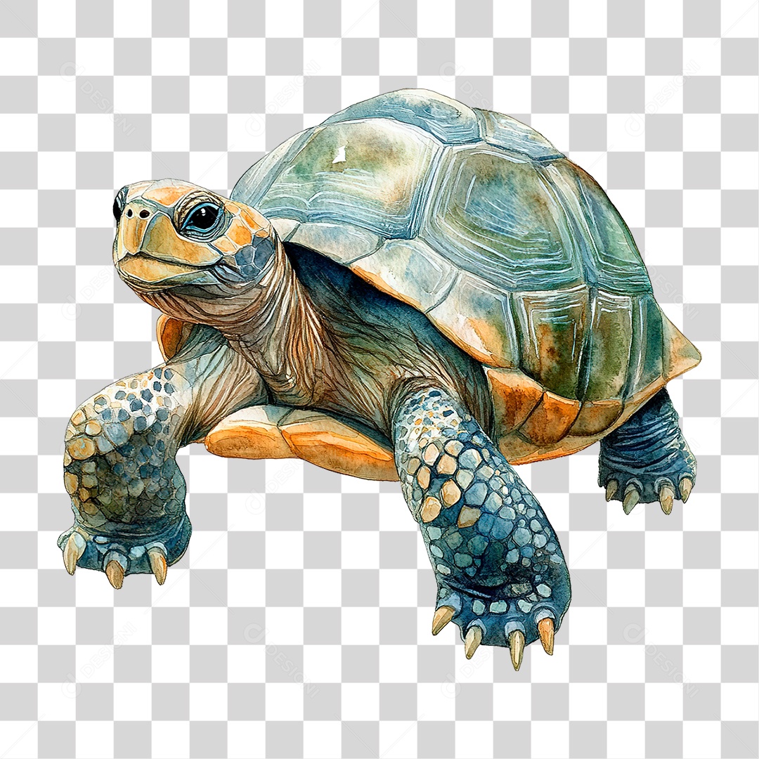 Elemento 3D Tartaruga PNG Transparente