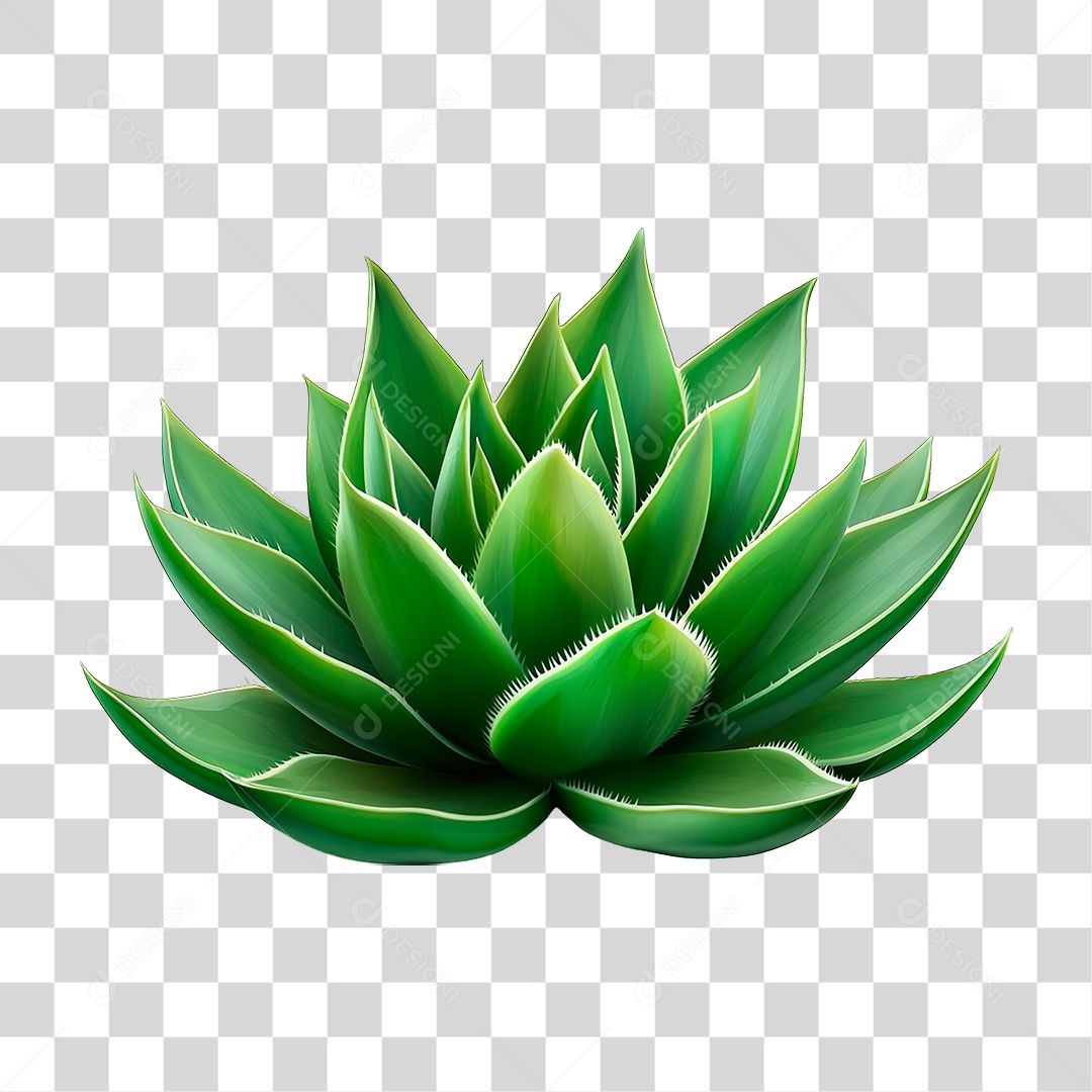 3D Element PNG Suculent Plant Transparent