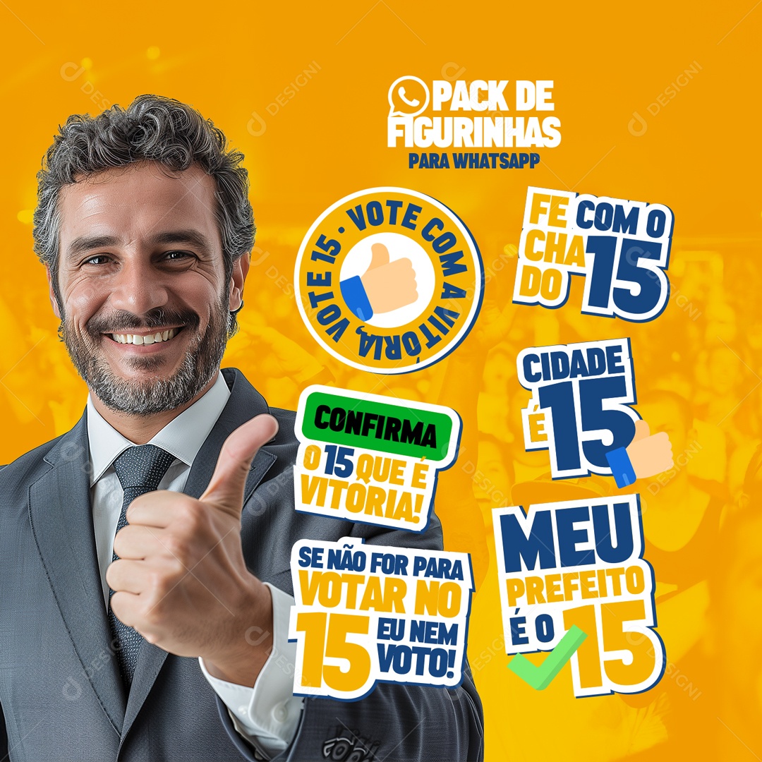 Política Vote com a Vitória Social Media PSD Editável