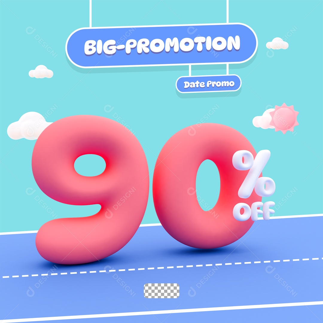 Desconto de 90% OFF Elemento 3D Rosa para Composição PSD