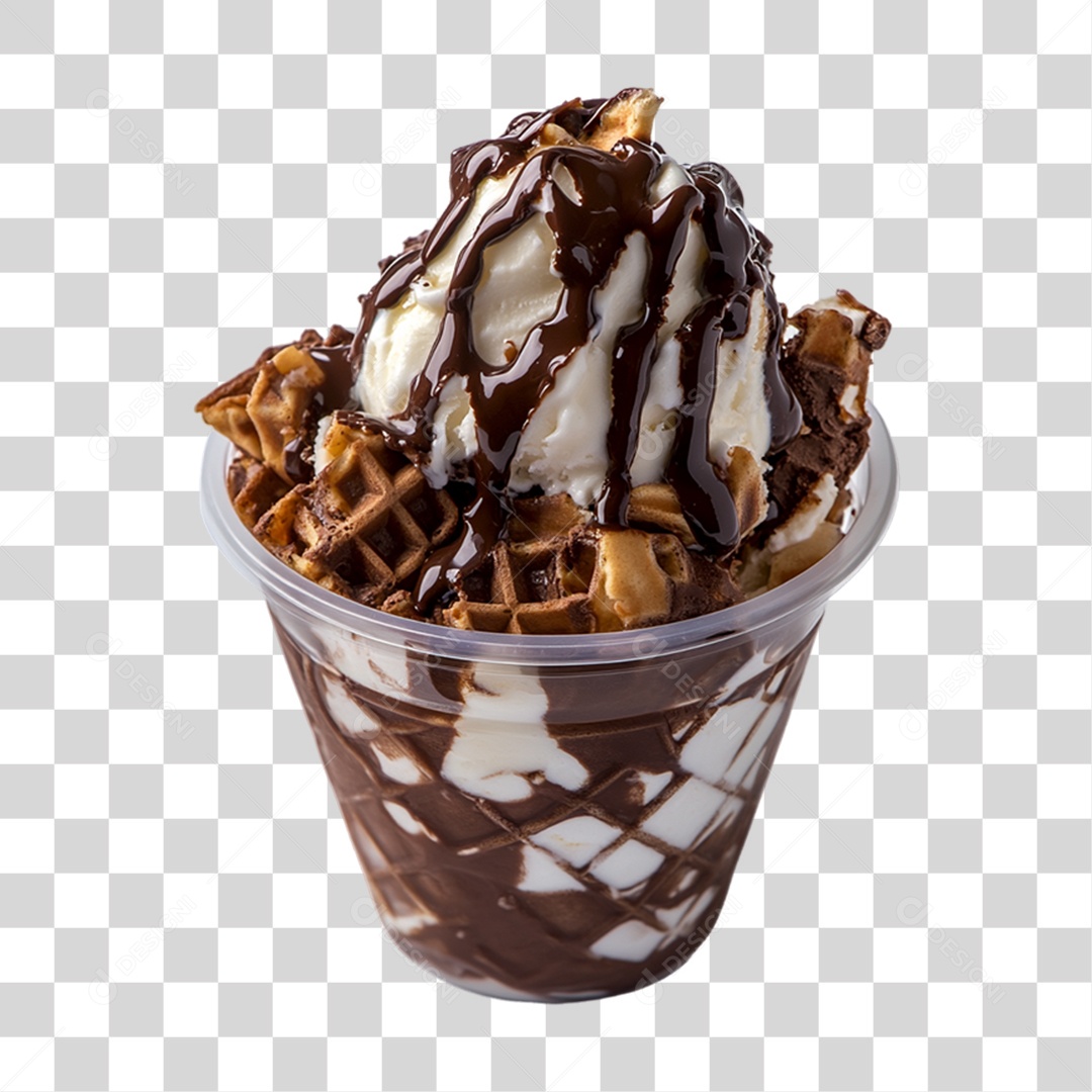 Pote de Sorvete PNG Transparente