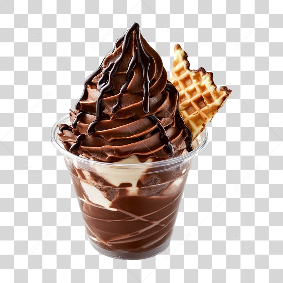 Pote de Sorvete PNG Transparente