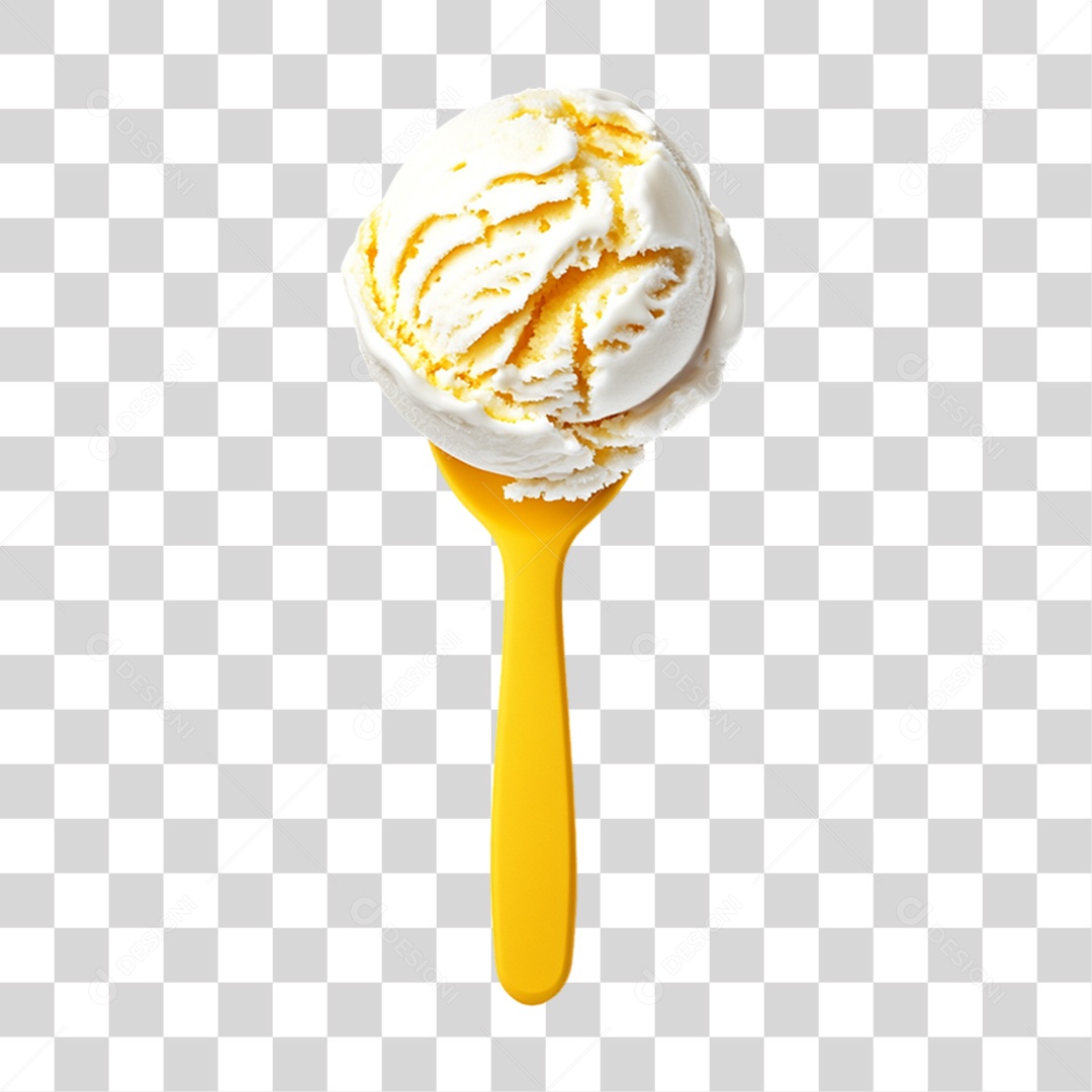 Colher de Sorvete PNG Transparente