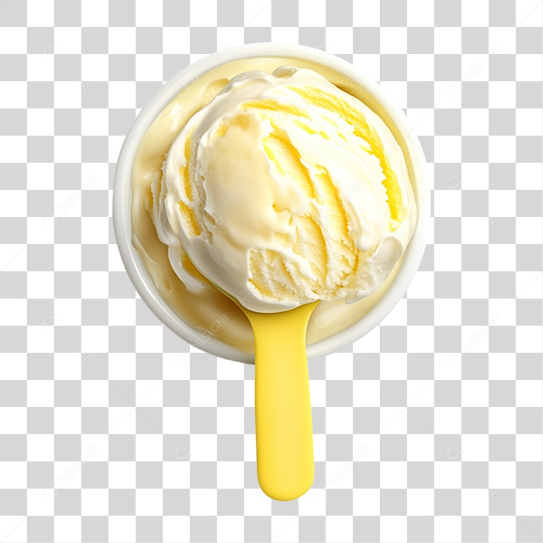 Pote de Sorvete PNG Transparente