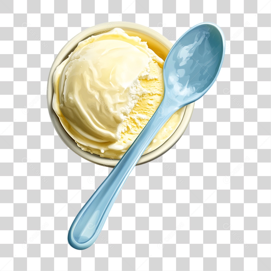 Pote de Sorvete PNG Transparente