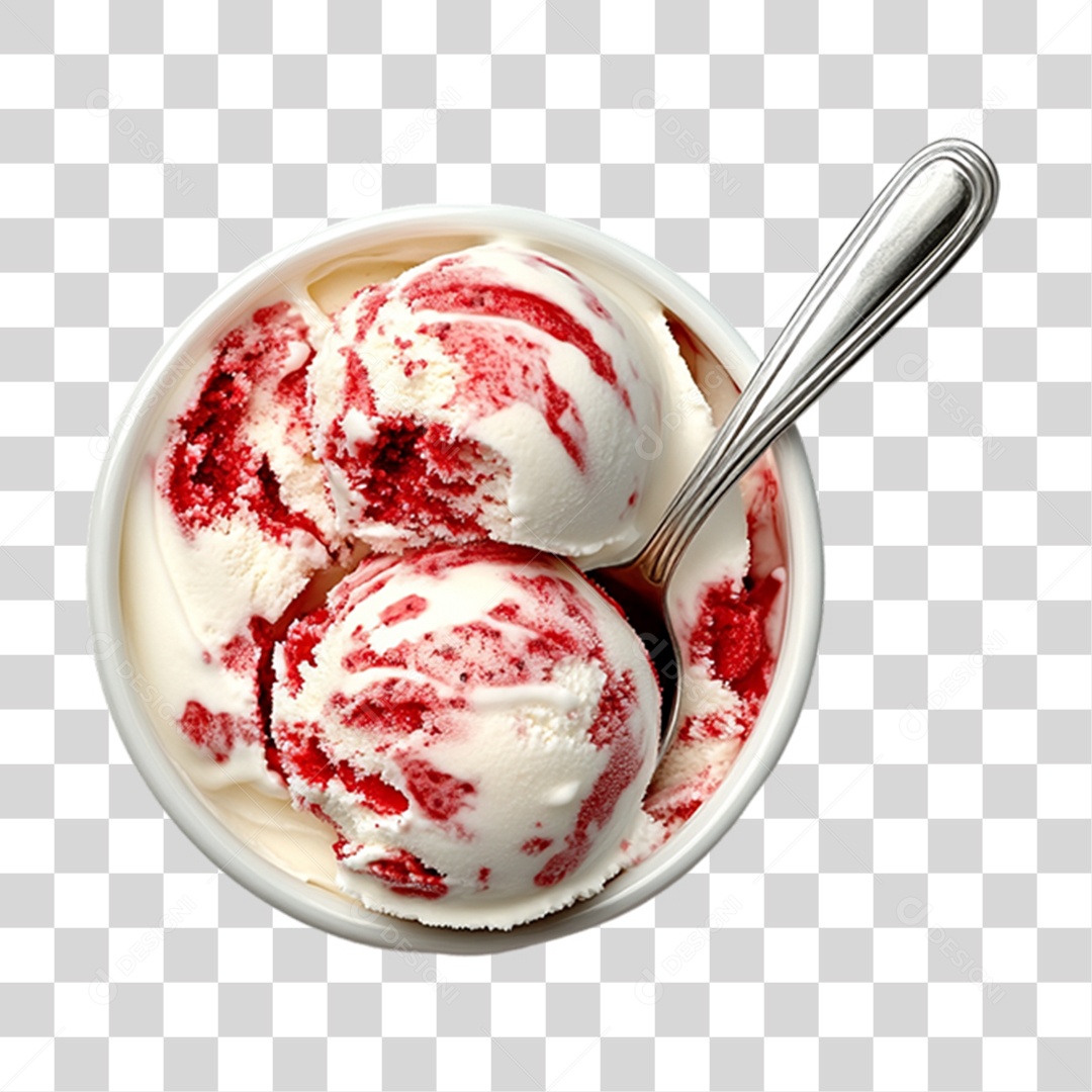 Pote de Sorvete PNG Transparente