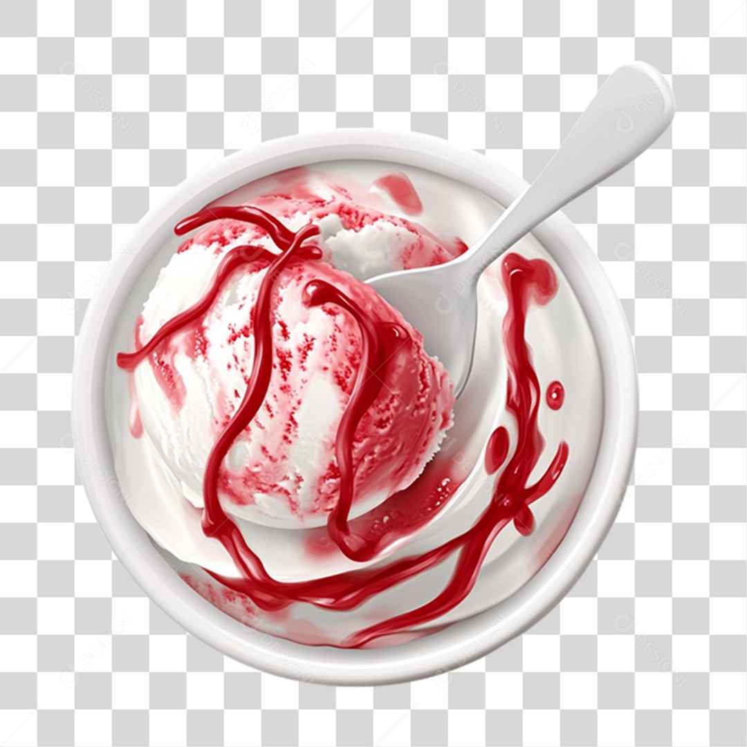 Pote de Sorvete PNG Transparente