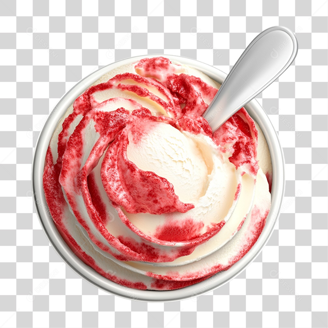 Pote de Sorvete PNG Transparente