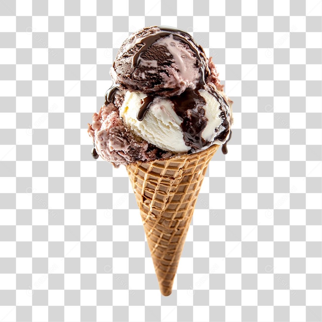 Casquinha de Sorvete PNG Transparente