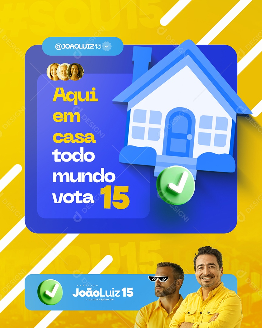 Política Prefeito João Luiz Social Media PSD Editável