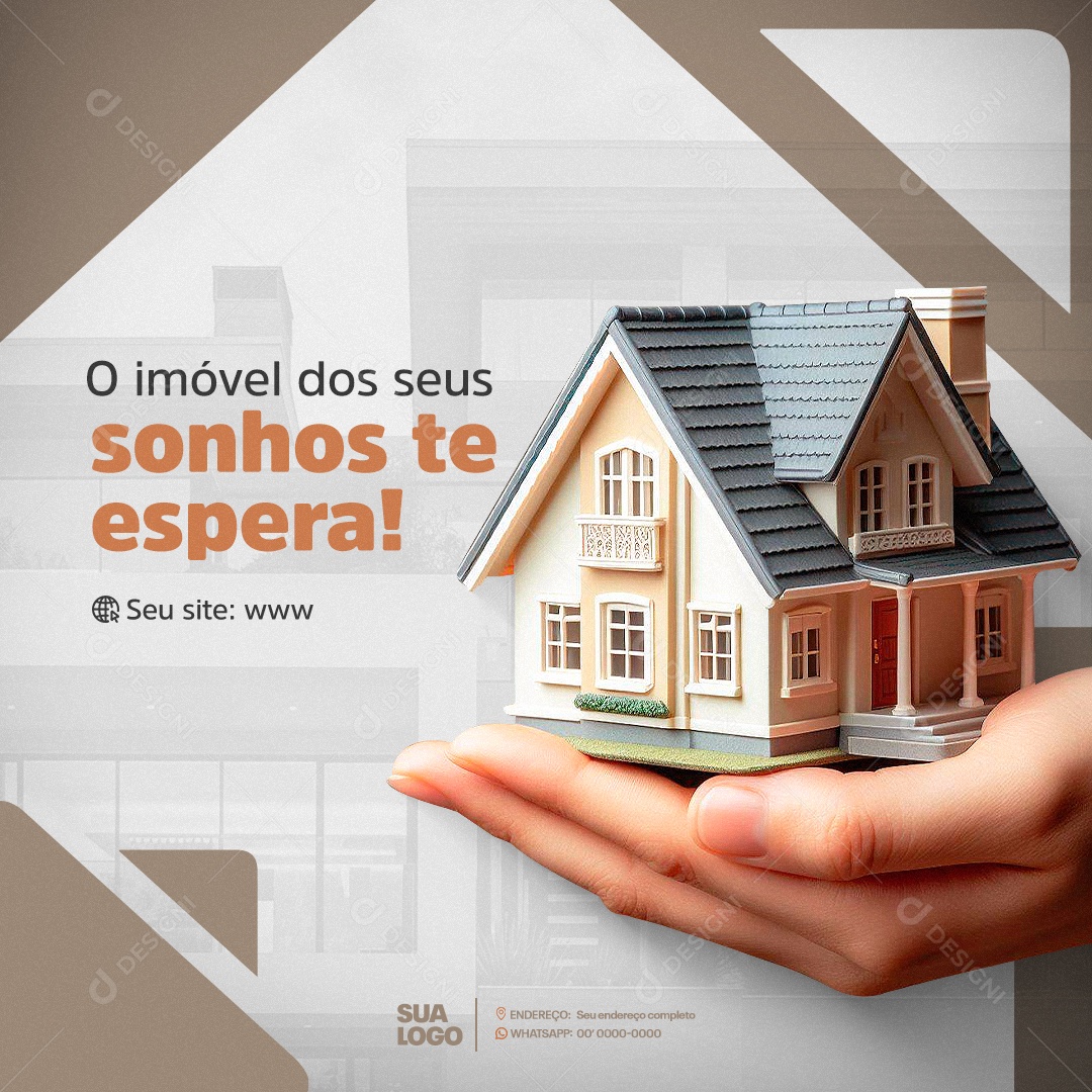 Imobiliária Social Media PSD Editável