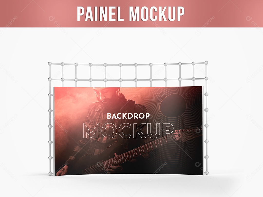Painel Fotográfico Mockup PSD Editável