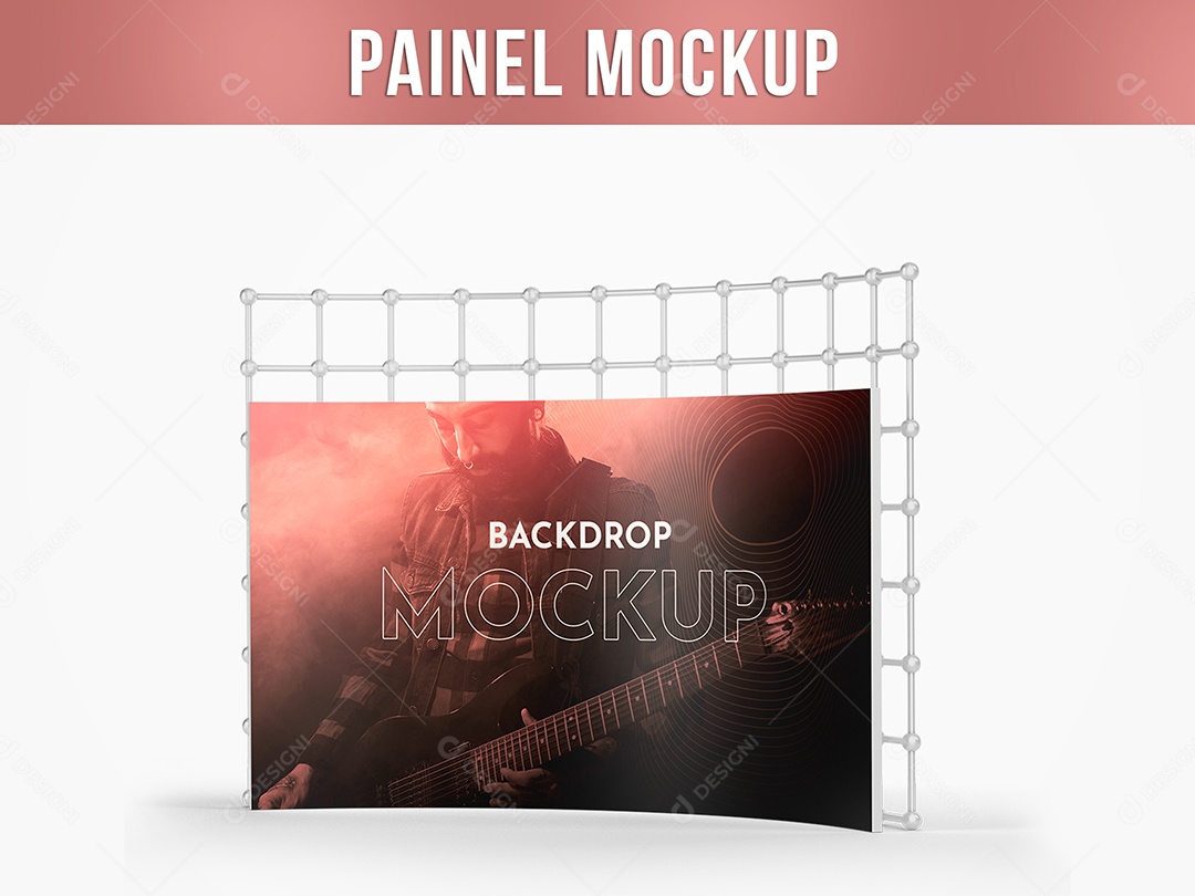 Painel Fotográfico Mockup PSD Editável