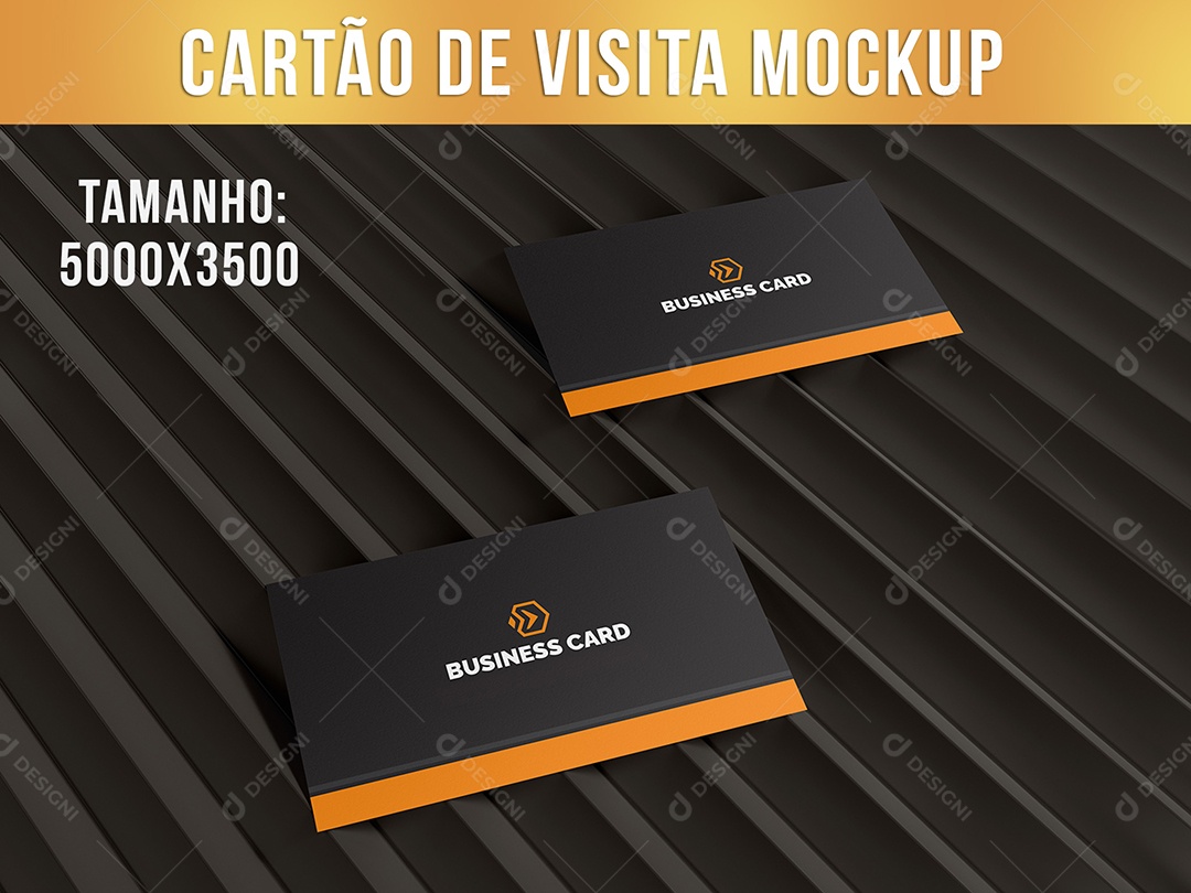 Cartão de Visita Mockup PSD Editável