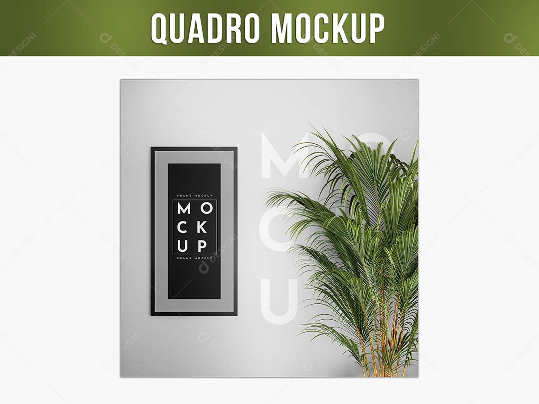 Quadro na Parede Mockup PSD Editável