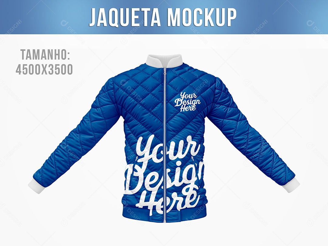 Jaqueta Estofada Mockup PSD Editável