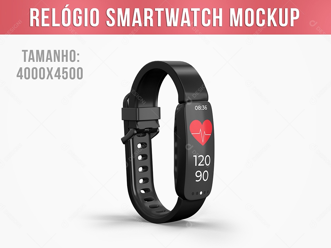 Relógio SmartWatch Mockup PSD Editável