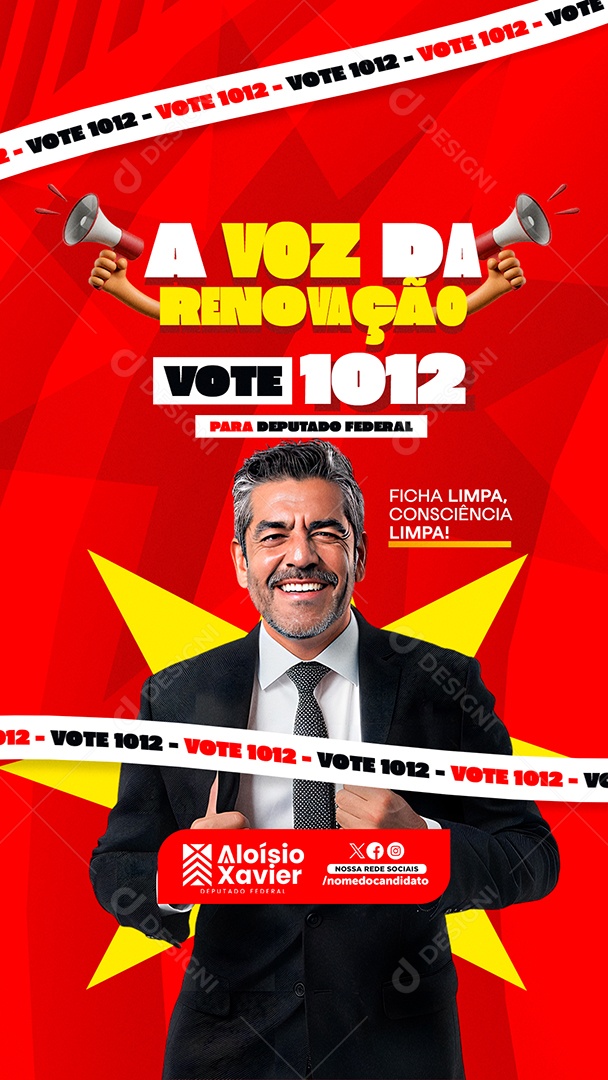 Story Política A Voz da Renovação Social Media PSD Editável