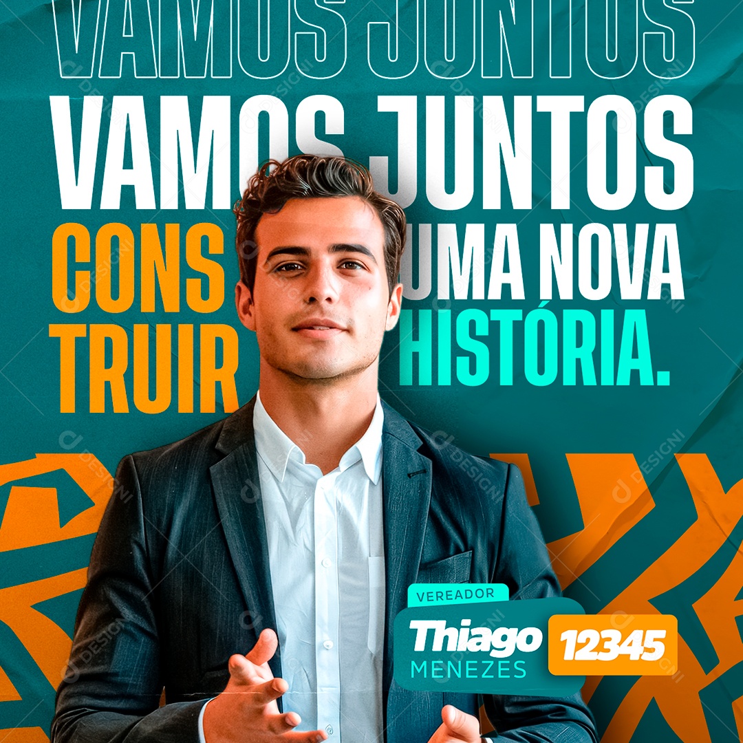 Política Social Media PSD Editável