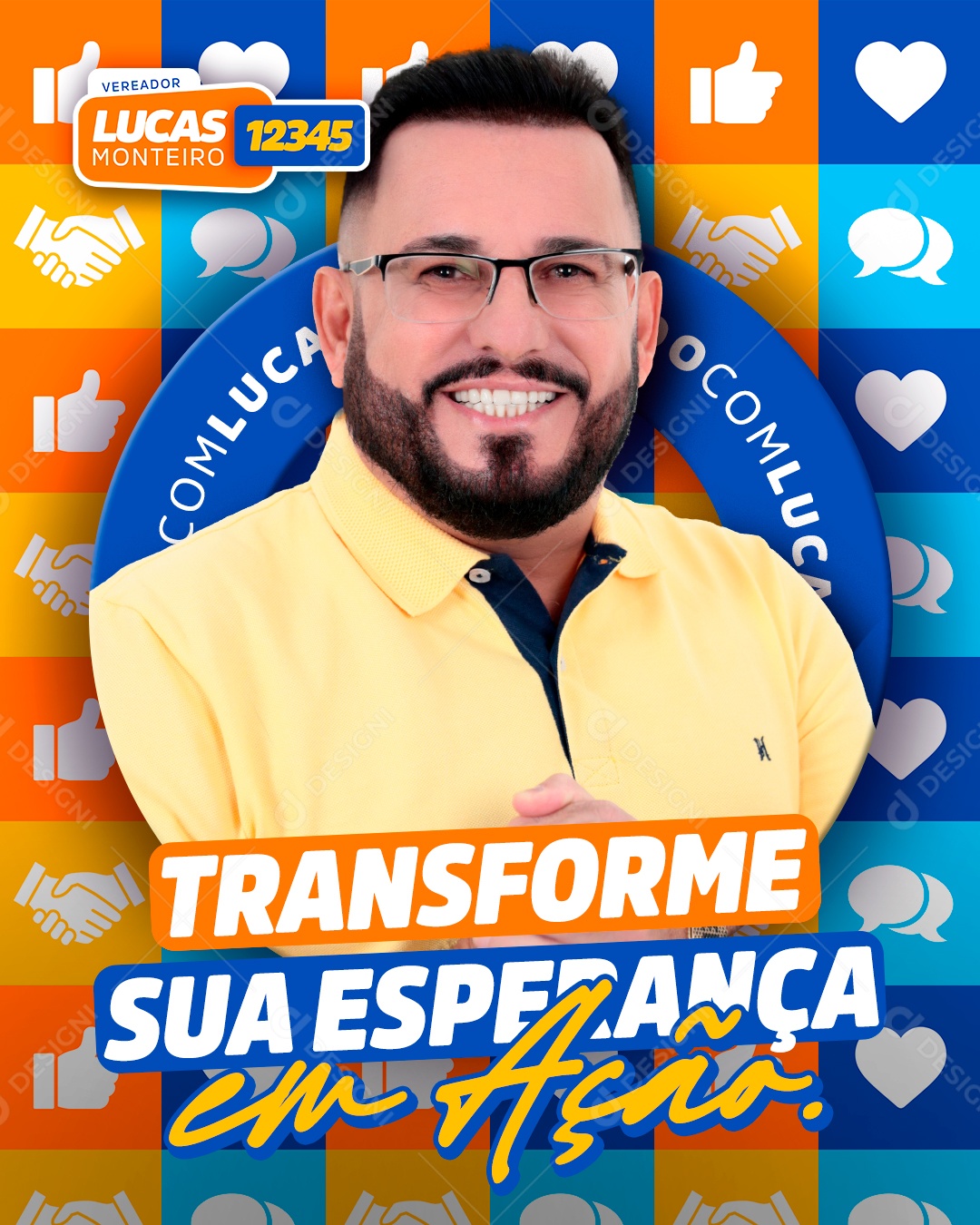 Política Social Media PSD Editável