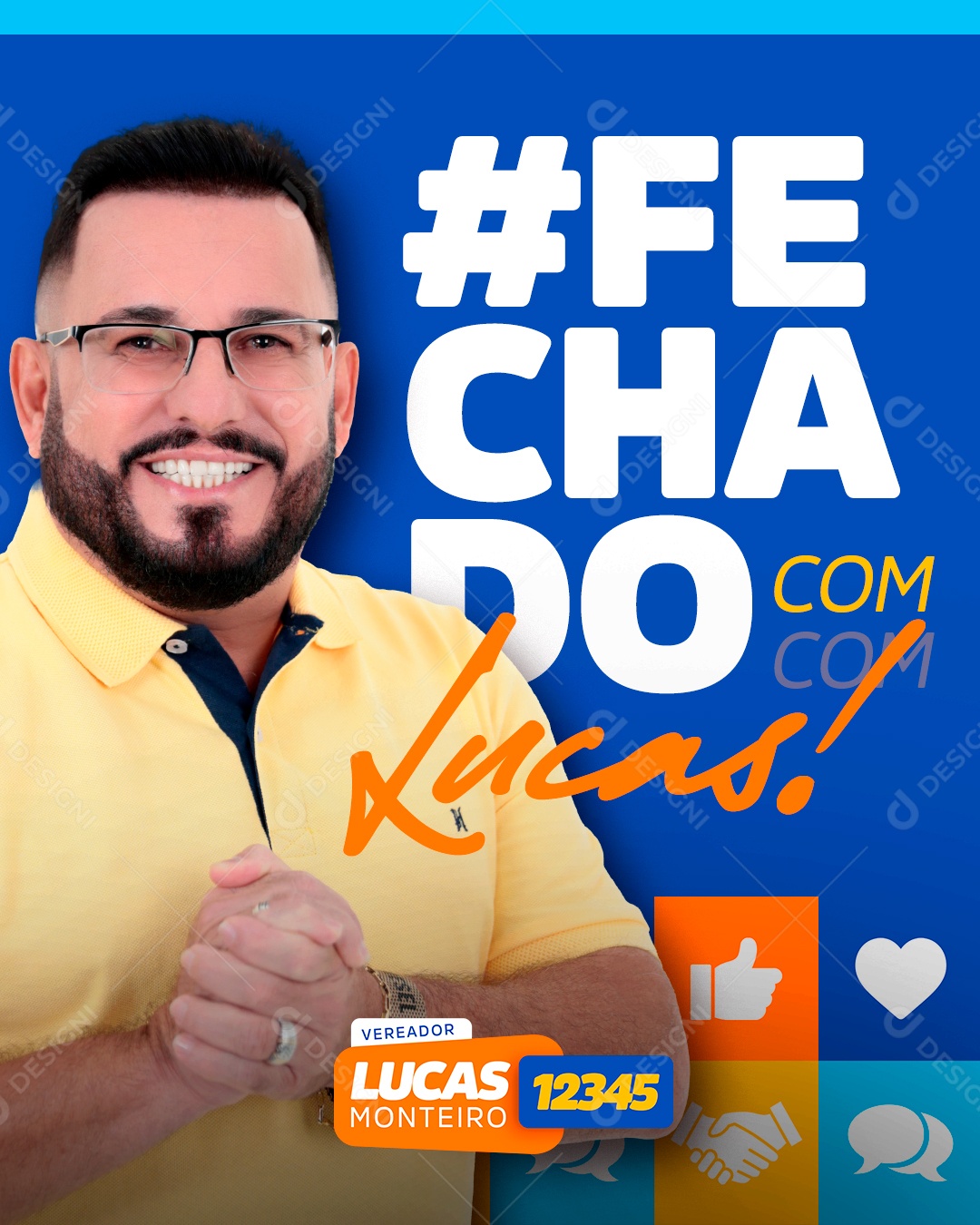 Política Social Media PSD Editável