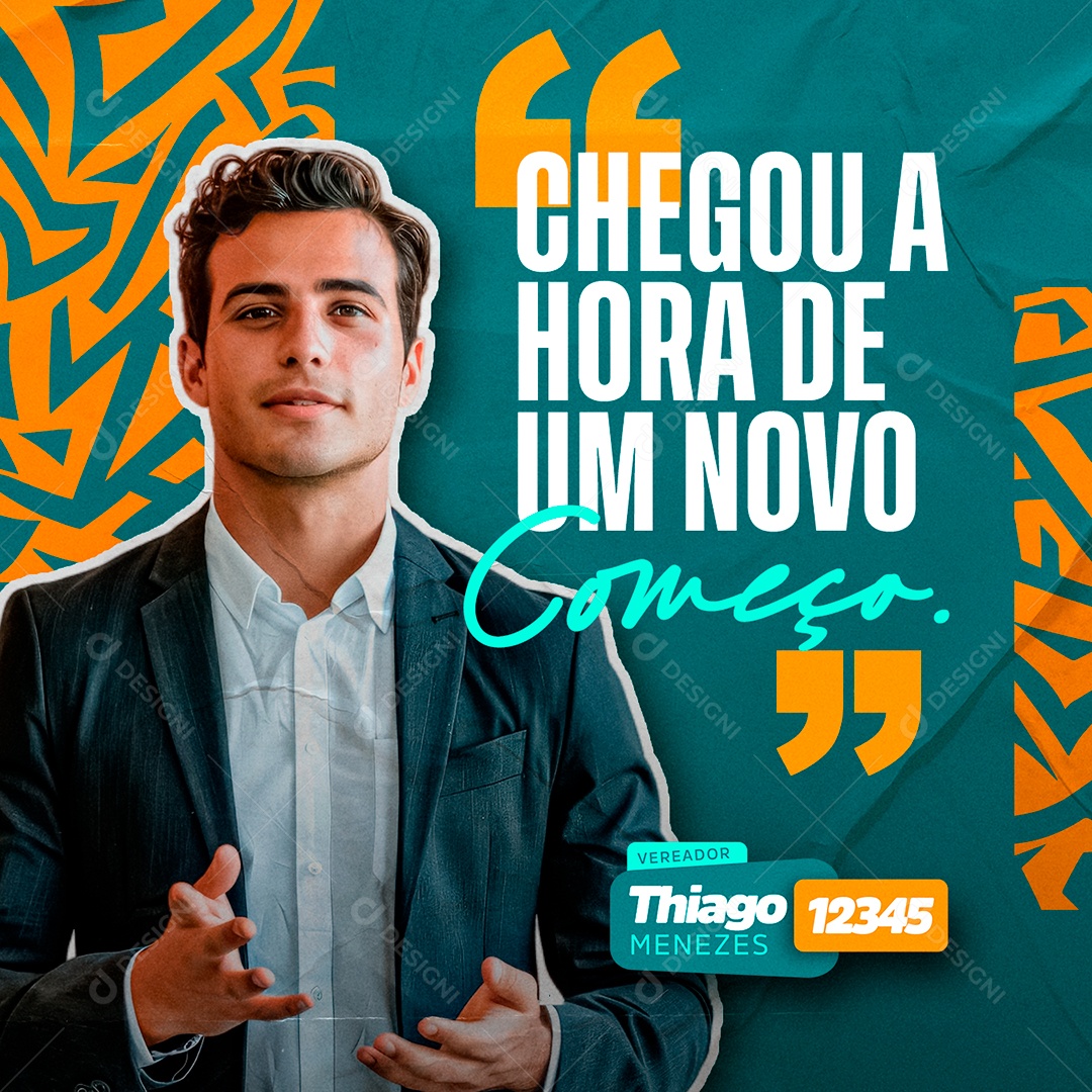 Política Social Media PSD Editável