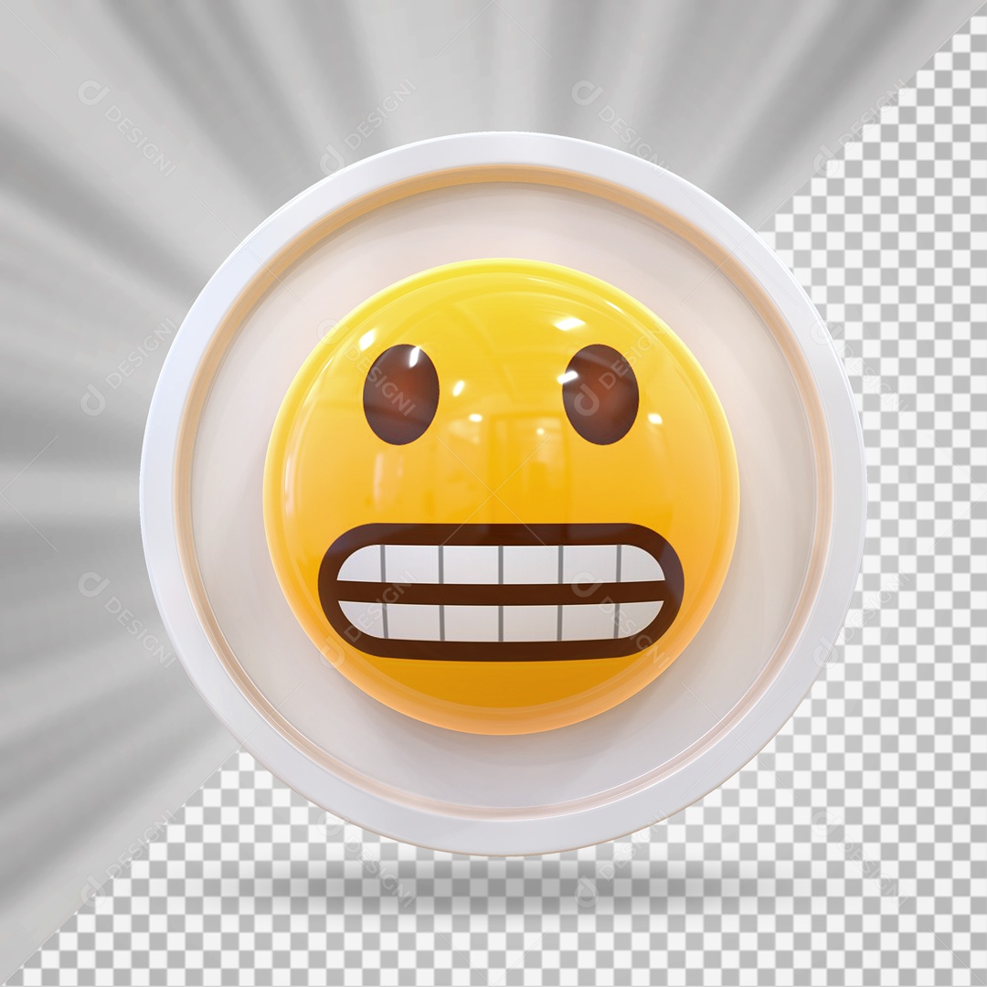 Emoji Elemento 3D para Composição PSD