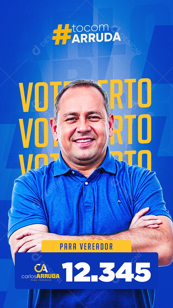 Story Campanha Politica Social Media PSD Editável