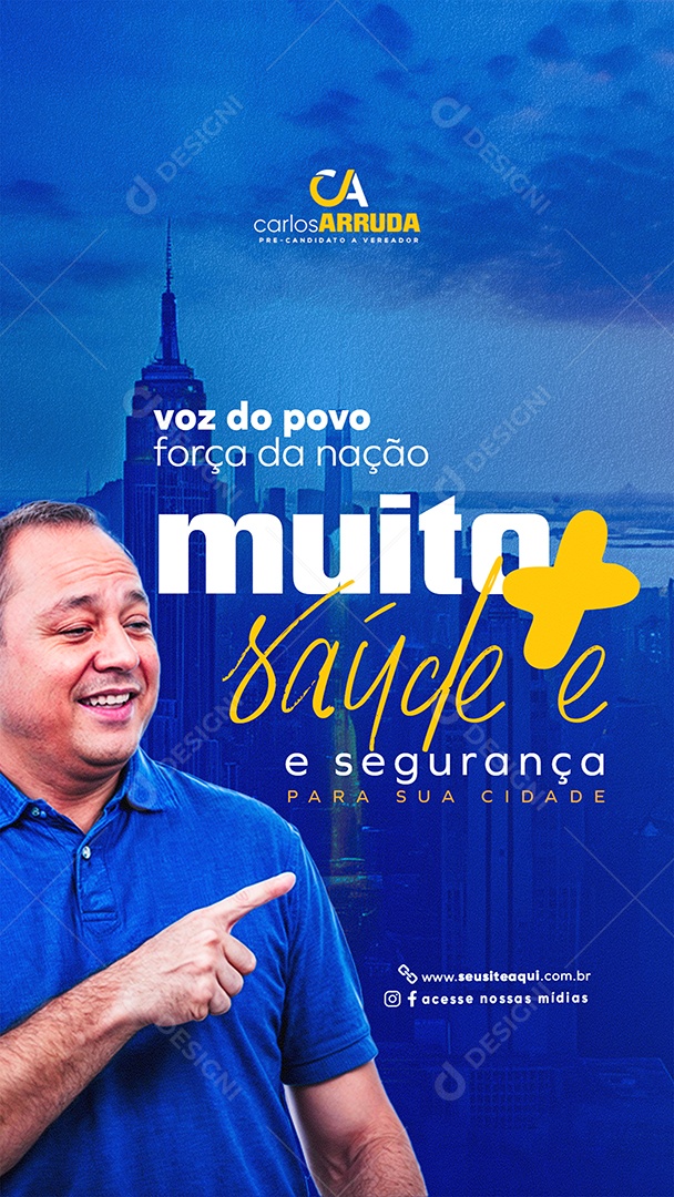 Story Campanha Politica Social Media PSD Editável