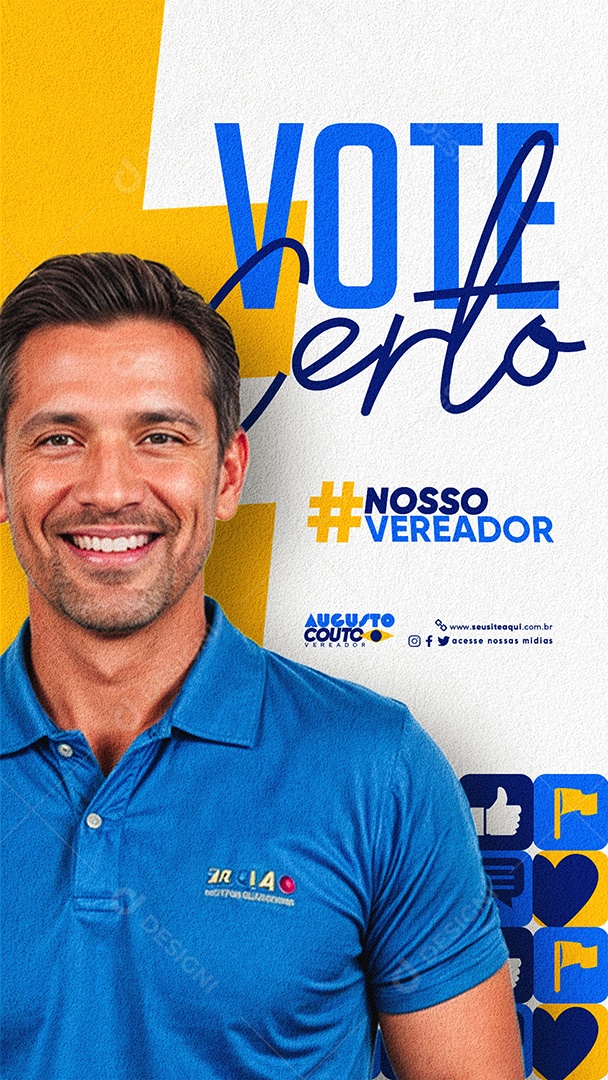Story Campanha Politica Social Media PSD Editável
