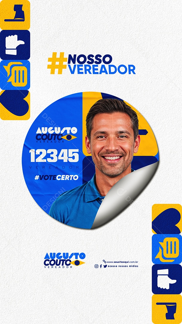 Story Campanha Politica Social Media PSD Editável