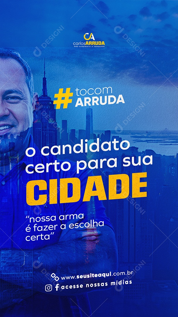 Story Campanha Politica Social Media PSD Editável