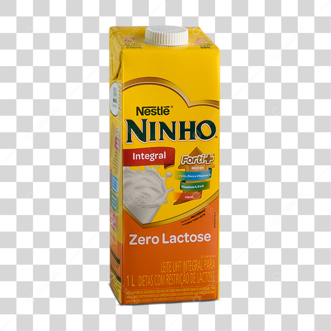 Elemento 3D Leite Ninho PNG Transparente