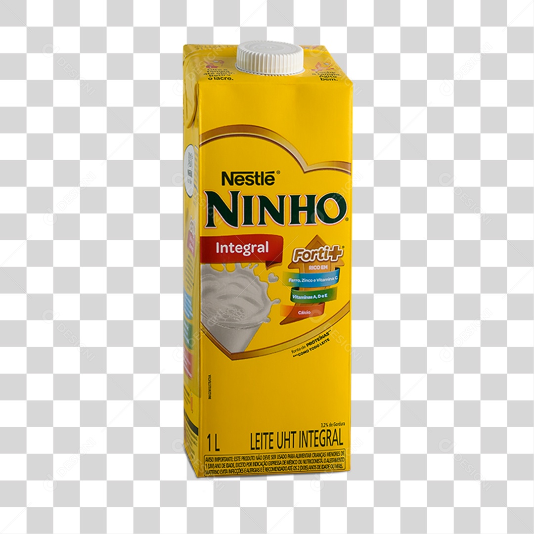 Elemento 3D Leite Ninho PNG Transparente