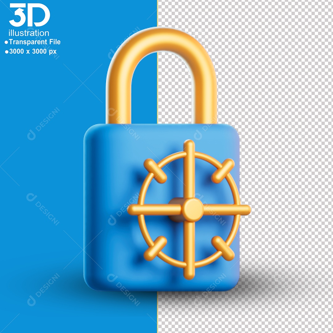 Safety Chain 3D Element for PSD Composition