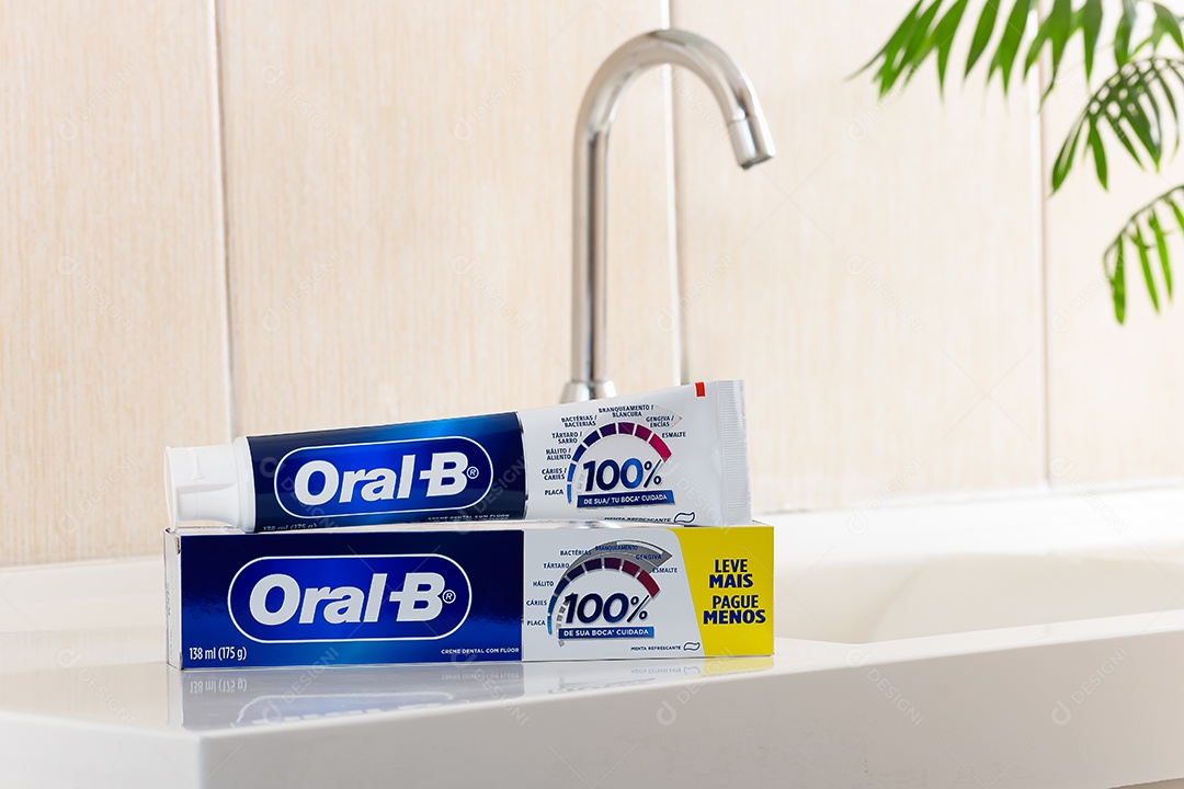 Caixa de creme dental