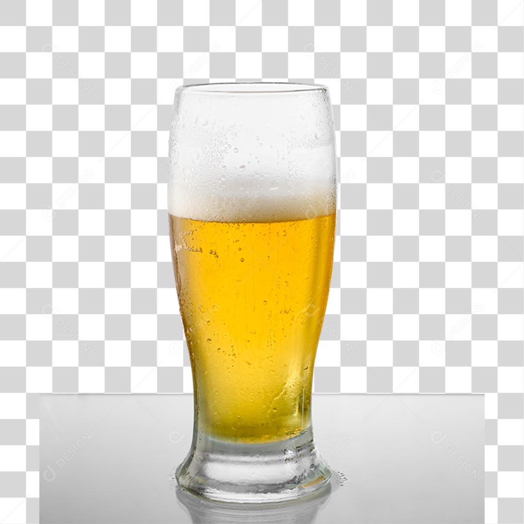 Elemento 3D Copo de Cerveja PNG Transparente