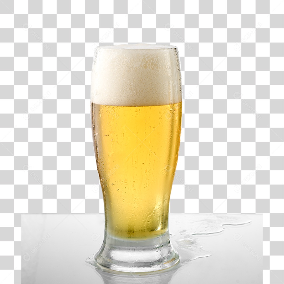 Elemento 3D Copo de Cerveja PNG Transparente