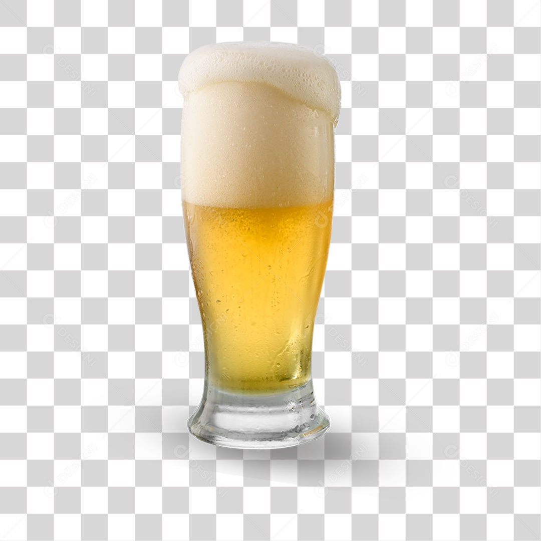 Elemento 3D Copo de Cerveja PNG Transparente