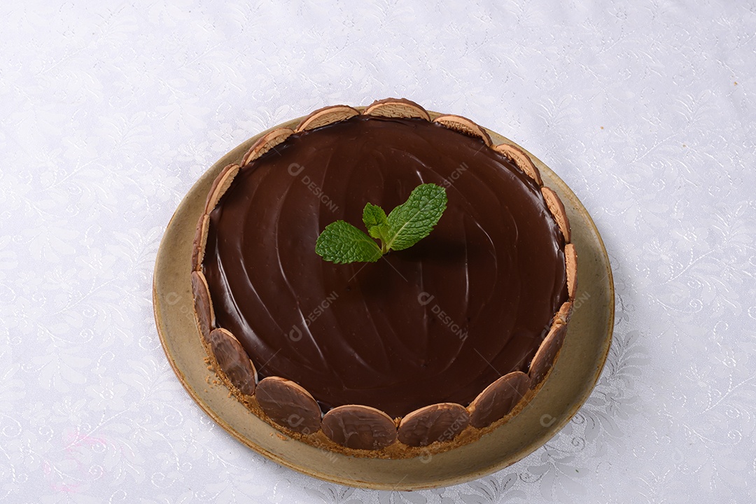 Torta deliciosa de biscoito e chocolate