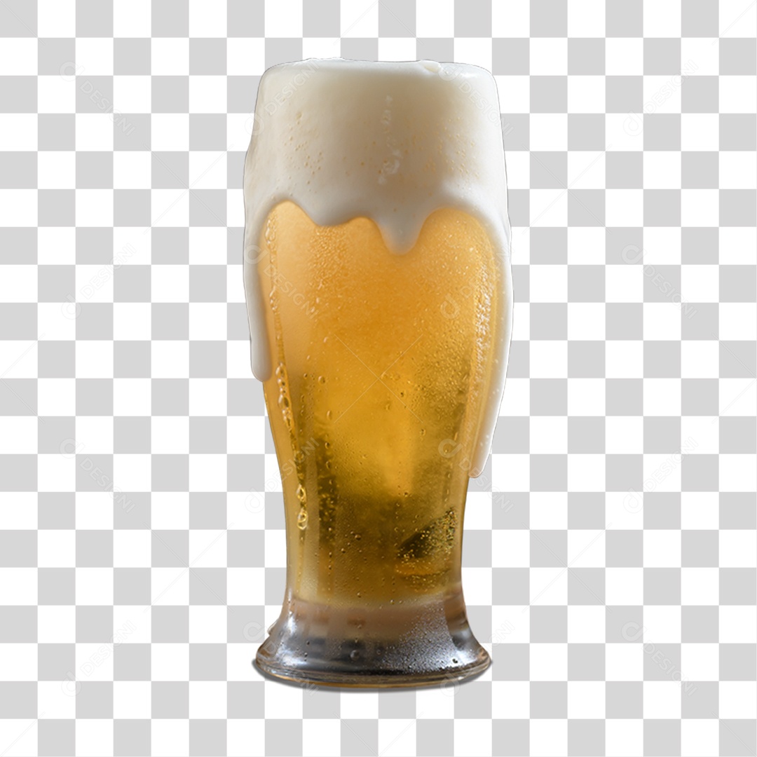 Elemento 3D Copo de Cerveja PNG Transparente