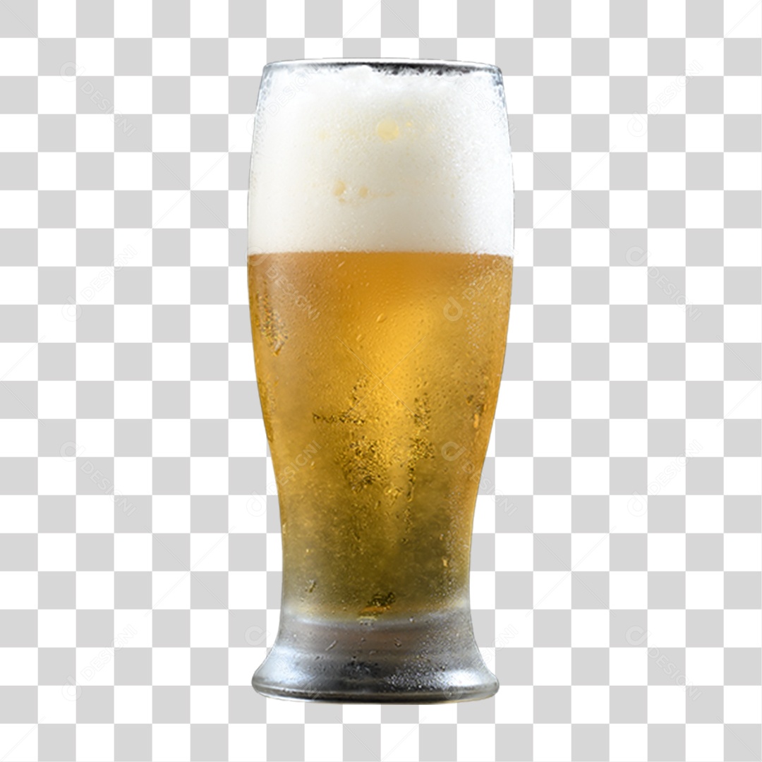 Elemento 3D Copo de Cerveja PNG Transparente