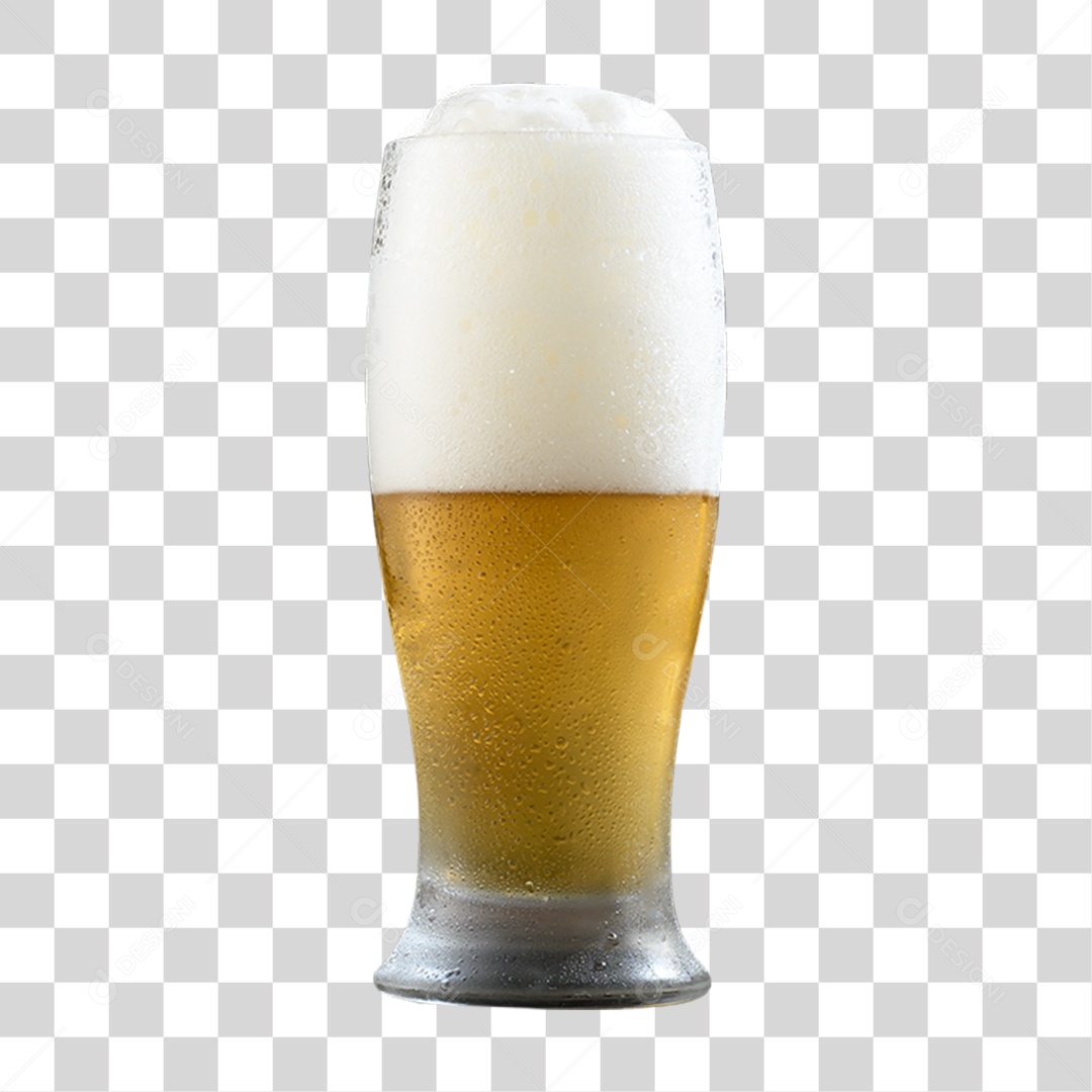 Elemento 3D Copo de Cerveja PNG Transparente