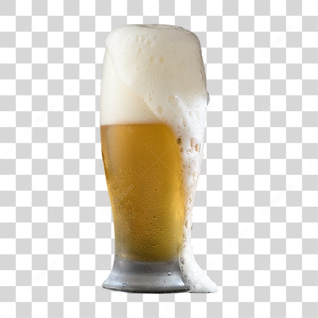 Elemento 3D Copo de Cerveja PNG Transparente